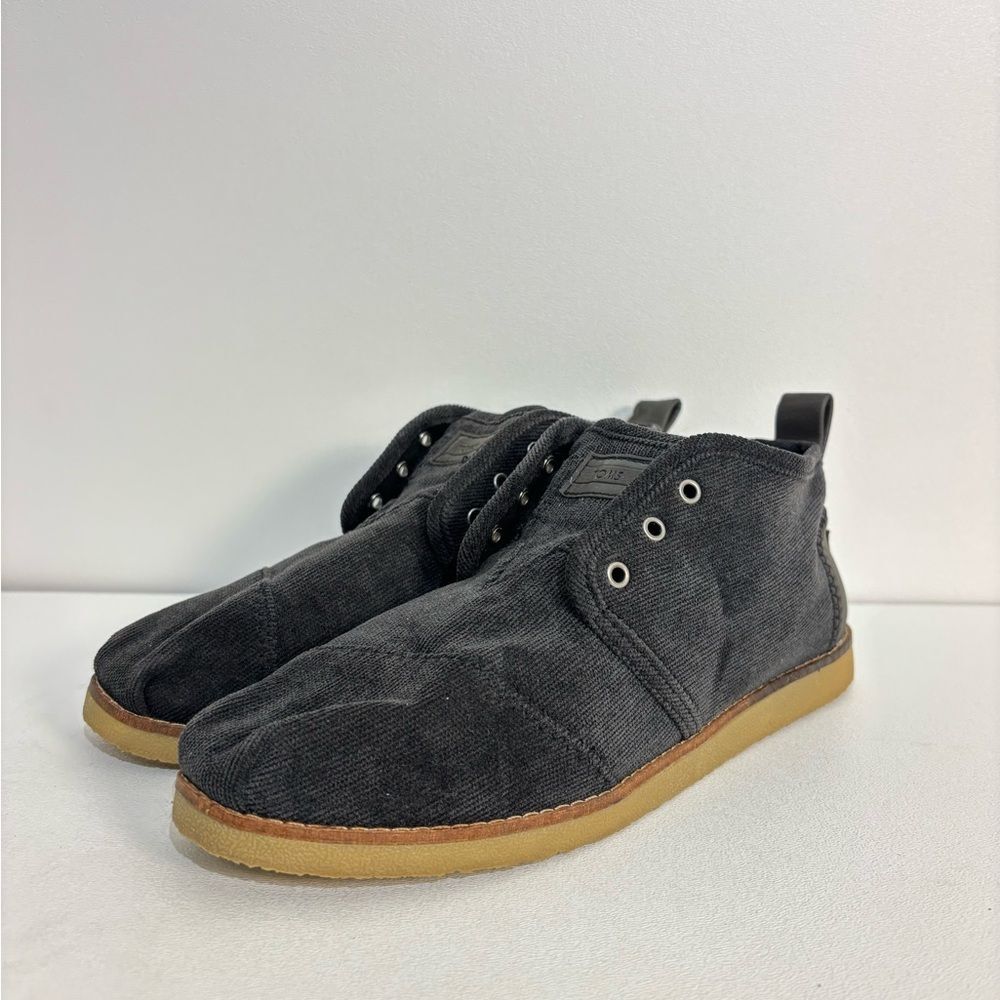 TOMS Black/charcoal Corduroy Bota Booties - W7